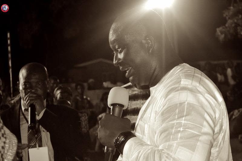 Dr. Boadum listening as a testimony is given