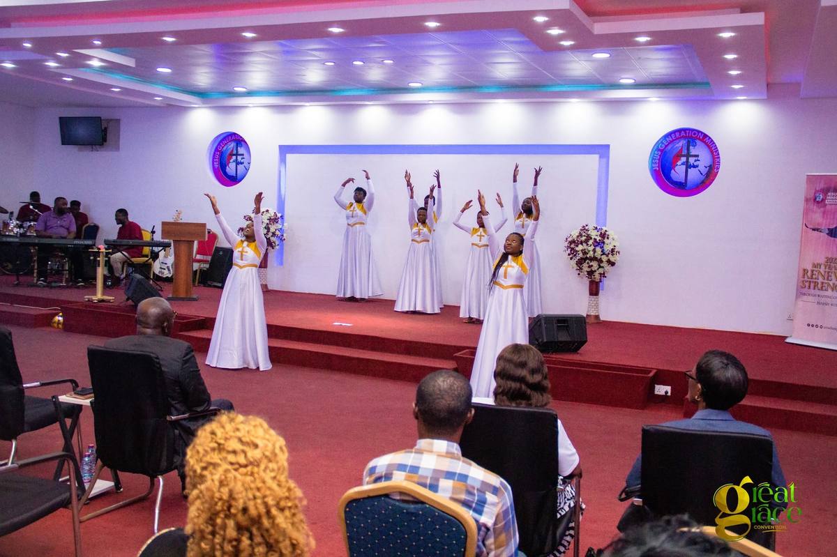 The sanctuary at Radiant P345 Chapel, Accra